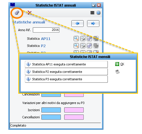 Statistiche Istat Elaborazione Completata