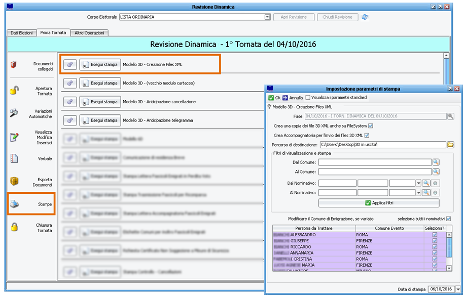 3D Xml in Uscita