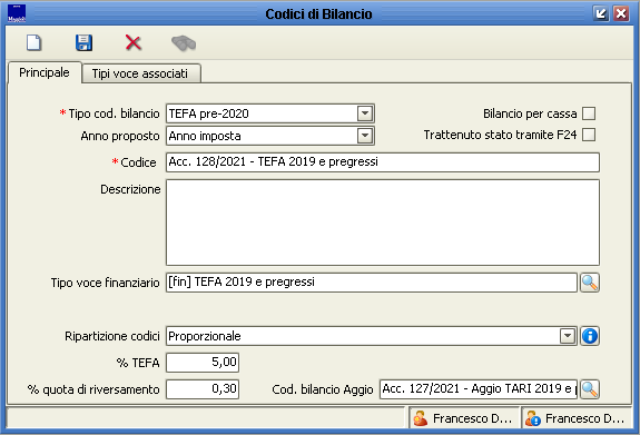 TEFA 2019 e annualità pregresse