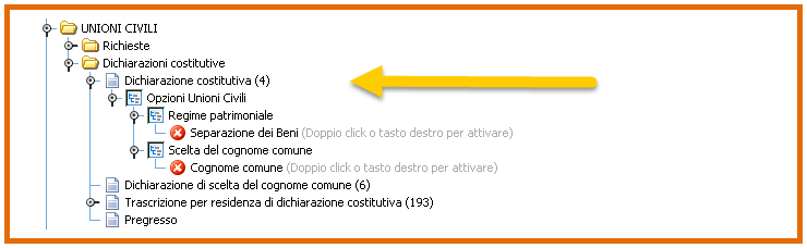 Stato Civile -> Atti -> Redazione -> Unioni Civili