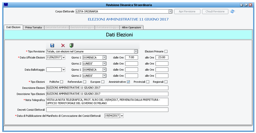 Dati Elezioni