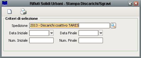 Stampa discarichi/sgravi