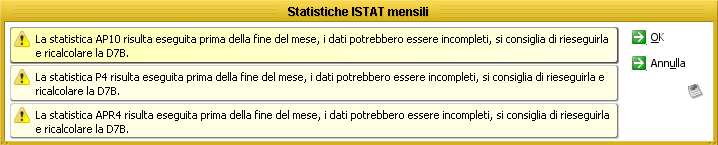 Statistiche Istat Mese in Corso