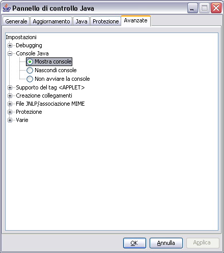 Sicraweb - pannello di controllo java 02.png