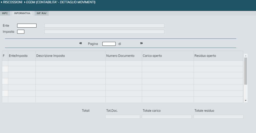 Contabilità - dettaglio movimenti (EGDM)