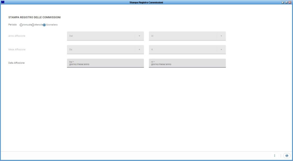 Stampa Registro Commissioni