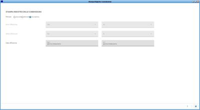 Stampa registro commissioni